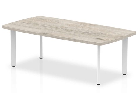 Gladstone Grey Oak 1200 Round Meeting Table