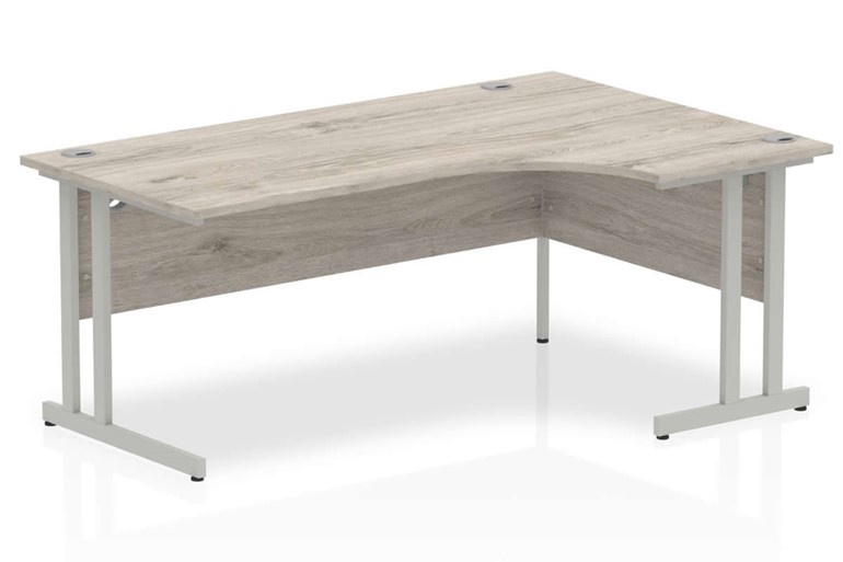 Gladstone Grey Oak Corner Cantilever Workstation