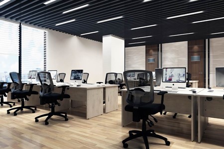 Gladstone Grey Oak Finish Office Furniture Range