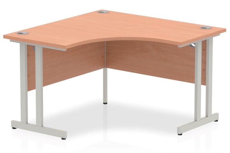 Price Point Beech Cantilever Corner Desk