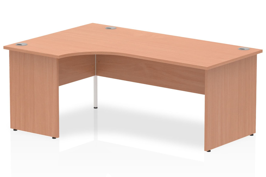 Beech Curved Executive Office Panel Ended Desks 