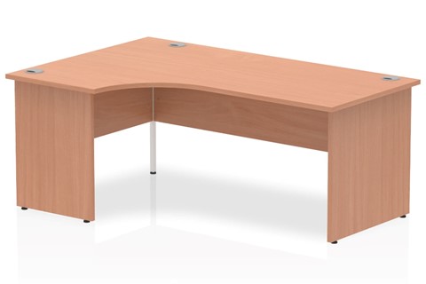 Price Point Beech Corner Desk - Left Handed 1600mm x 1200mm