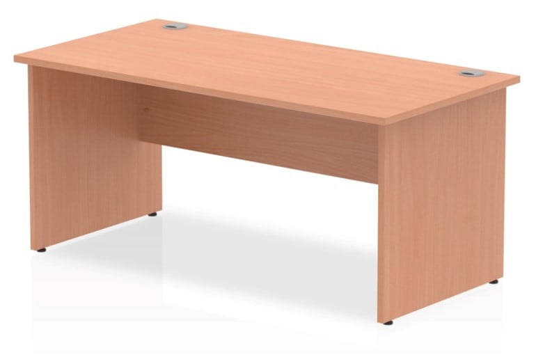 Price Point Rectangular Beech Panel End Desk