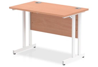Price Point Small Cantilever Beech Desk