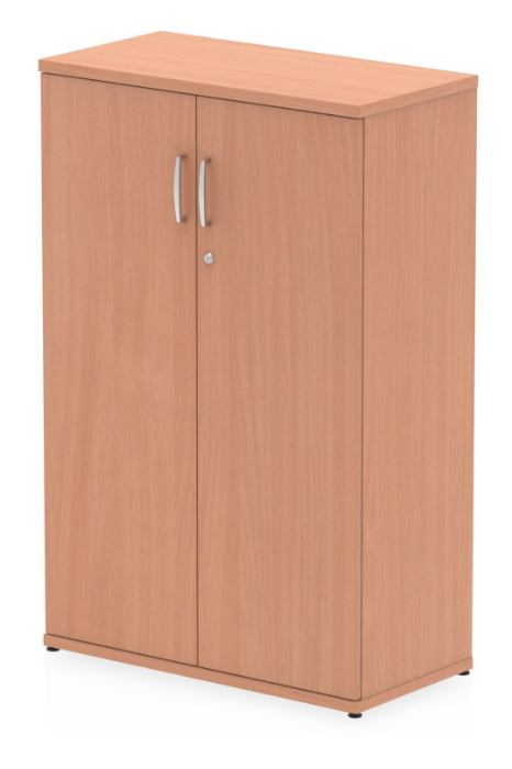 View Beech Tall Office Cupboard 1200mm High Locking Doors Price Point information