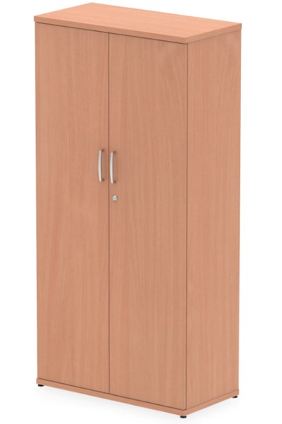 Price Point Beech Tall Office Cupboard