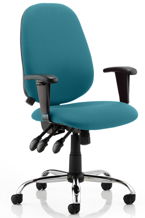 View Green Ergonomic Office Chair Adjustable Lumbar Support Seat Back Height Adjustment Call Centre Chair T Adjustable Arms Seat Tilt Function information