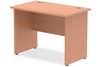 Price Point Beech Small Panel End Desk