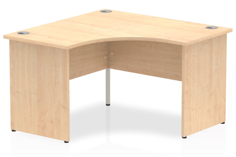 Solar Maple Corner Panel Leg Desk