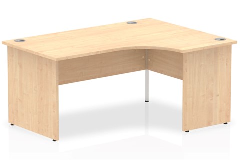 Solar Maple Panel End Corner Desk - 1600mm x 1200mm Right Hand