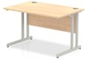 Solar Maple Rectangular Cantilever Desk