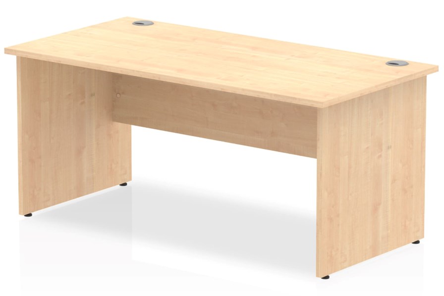 Solar Maple Rectangular Panel End Desk
