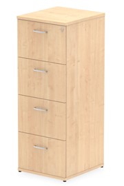 Solar Maple 4 Drawer Filing Cabinet