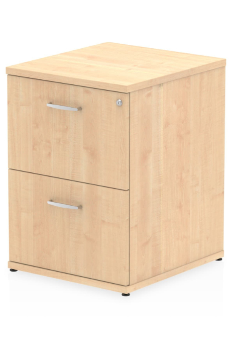 View Maple Finish Wooden Two Drawer Filing Chest Cabinet Fully Extending Drawers Anti Tilt Mechanism Scratch Resistant Surface Solar information