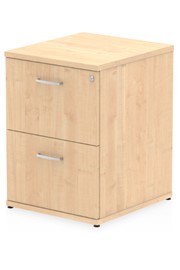 Solar Maple 2 Drawer Filing Cabinet