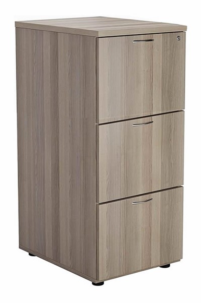 Kestral Grey Oak 3 Drawer Filing Cabinet