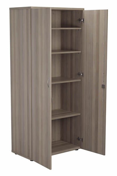 Kestral Grey Oak 1800 High Cupboard