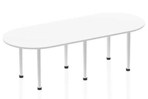 Polar White 2400 Boardroom Table
