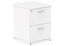 Polar White 2 Drawer Filing Cabinet