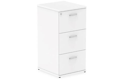 Polar White 3 Drawer Filing Cabinet