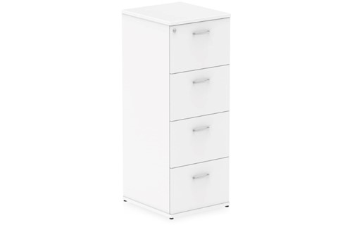 Polar White 4 Drawer Filing Cabinet