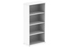 Polar White 1600mm Office Bookcase