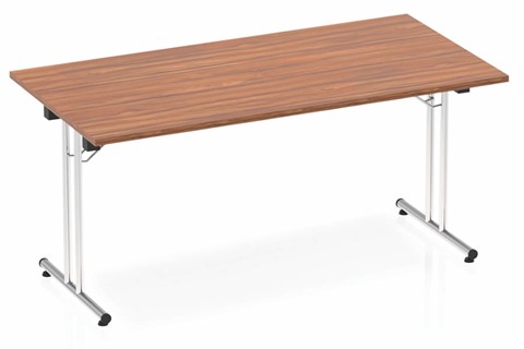 Nova Walnut Rectangular Folding Table - 1200mm Wide 