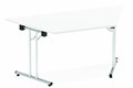Polar White Trapezium Folding Table - 1600mm Wide