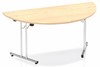 Solar Maple Semi Circular Folding Table