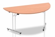 Price Point Beech Semi Circular Folding Table - 1600mm Wide