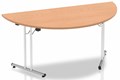 Norton Oak Semi Circular Folding Table