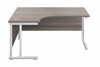 Kestral Grey Oak Cantilever Corner Workstation