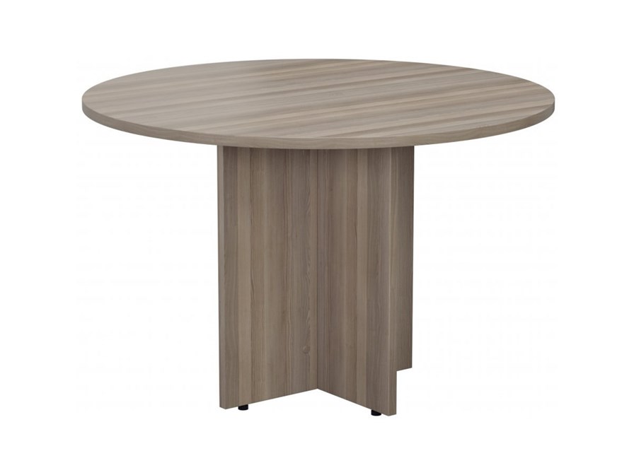 Kestral Grey Oak Round Meeting Table