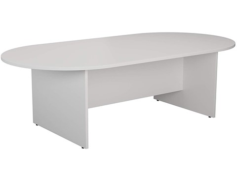 Hawk White D End Boardroom Table - 1800mm 