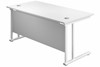 Kestral White Rectangular Cantilever Desk