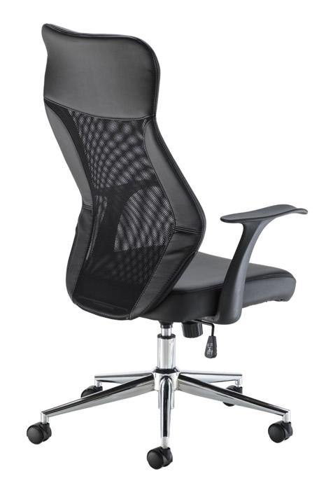 High back mesh office chair black discount