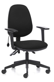 Ergo Lumbar Support Black Office Chair