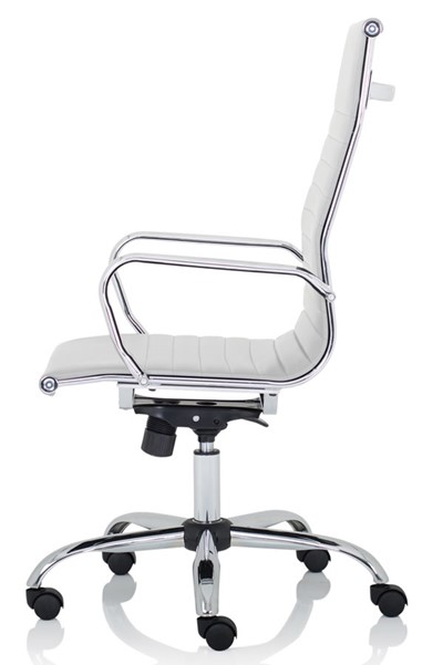 Nola High Back White Executive Office Chair