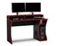 Enzo Black and Red Gaming Computer Desk