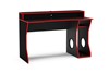 Enzo Black and Red Gaming Computer Desk