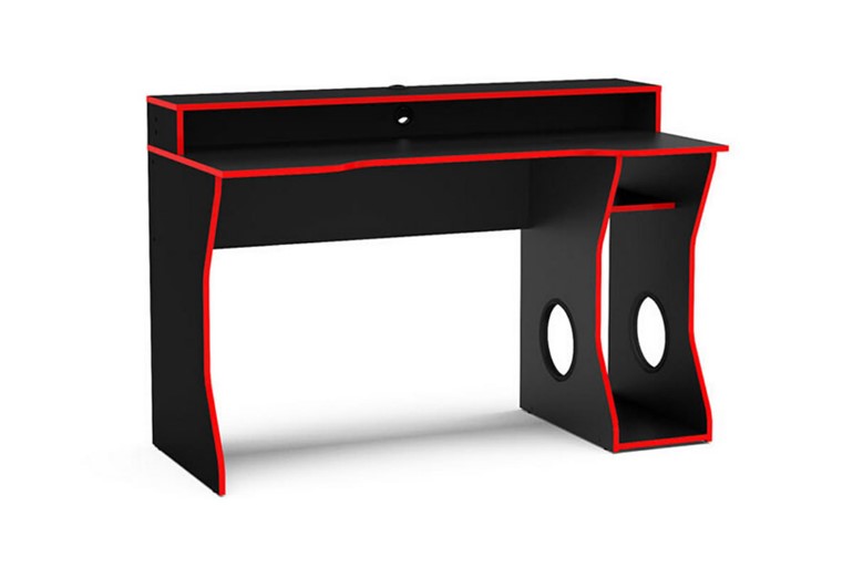 Enzo Black and Red Gaming Computer Desk