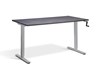 Solo Hand Crank Rectangular Height Adjustable Desk
