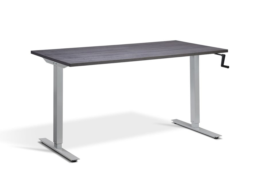 Solo Hand Crank Rectangular Height Adjustable Desk