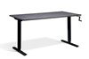 Solo Hand Crank Rectangular Height Adjustable Desk