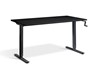 Solo Hand Crank Rectangular Height Adjustable Desk