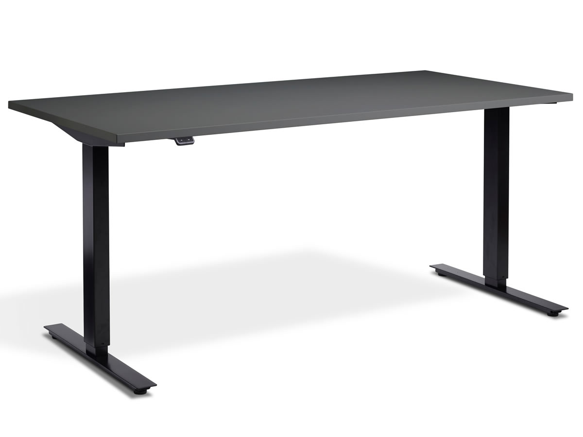 View Rectangular Height Adjustable Standing Home Office Study Desk Triple Motor System 8 Top Colours 4 Sizes Available 3 Leg Frame Finishes Zero information