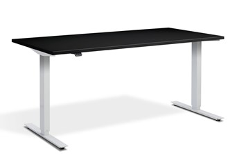 Zero Standing Height Adjustable Desk - 1200mm x 800mm Black White 