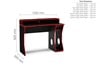 Enzo Black and Red Gaming Computer Desk