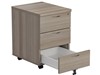 Kestral Grey Oak 3 Drawer Mobile Pedestal