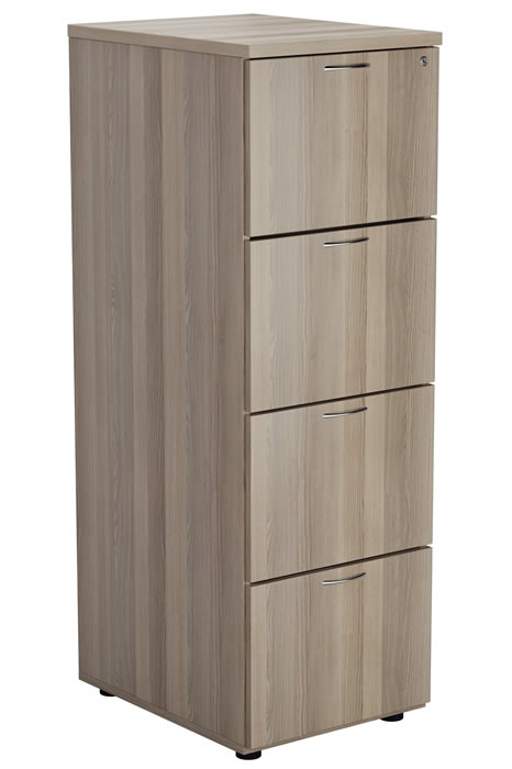 View Grey Oak Wooden 4 Drawer Office Filing Cabinet Fully Lockable Metal Easy Glide Runners A4 And Foolscap Filing Kestral Grey Oak information
